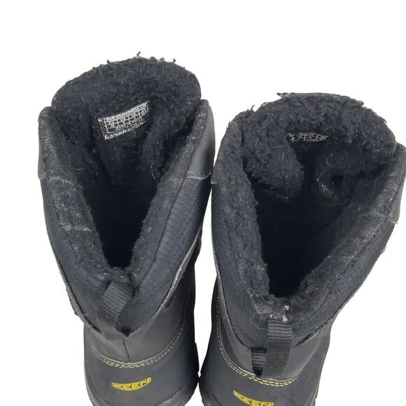Keen Big Kid Insulated Snow Boots Size 5 200g Black Winter High Tall Kalamazoo - Picture 6 of 9